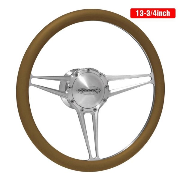 画像1: Budnik Steering Wheel Beveled Sport 13-3/4inch (1)