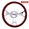 画像1: Budnik Steering Wheel 430 13-3/4inch (1)