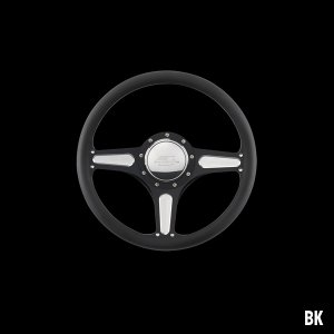 画像: Billet Specialties Steering Wheels Street Lite 35cm Black Black Anodized