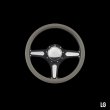 画像3: Billet Specialties Steering Wheels Street Lite 35cm Black Black Anodized (3)