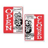 画像: Rat Fink メッセージ ボード OPEN & CLOSED （縦型）