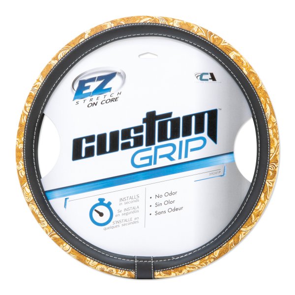 画像2: カウボーイ ブーツ ステアリング ホイール カバー (2)