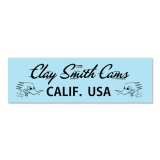 画像: クレイ スミス ブラック CALIF. USA ステッカー