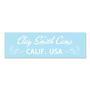 画像: クレイ スミス ホワイト CALIF. USA ステッカー
