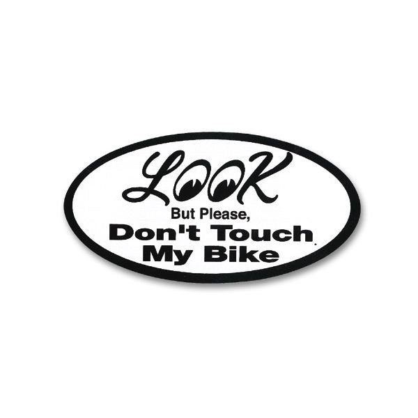 画像1: Look Don't Touch My Bike ステッカー (1)