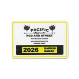 画像: Pacific Rod & Street Honolulu Hawaii 2026 パーキング パーミット ウィンドウ ステッカー