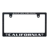 画像: CALIFORNIA ライセンス プレート フレーム BK/WH for JPN サイズ