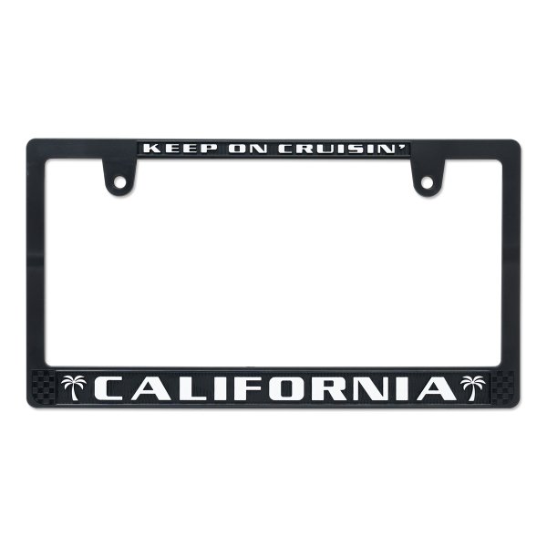 画像1: CALIFORNIA ライセンス プレート フレーム BK/WH for JPN サイズ (1)