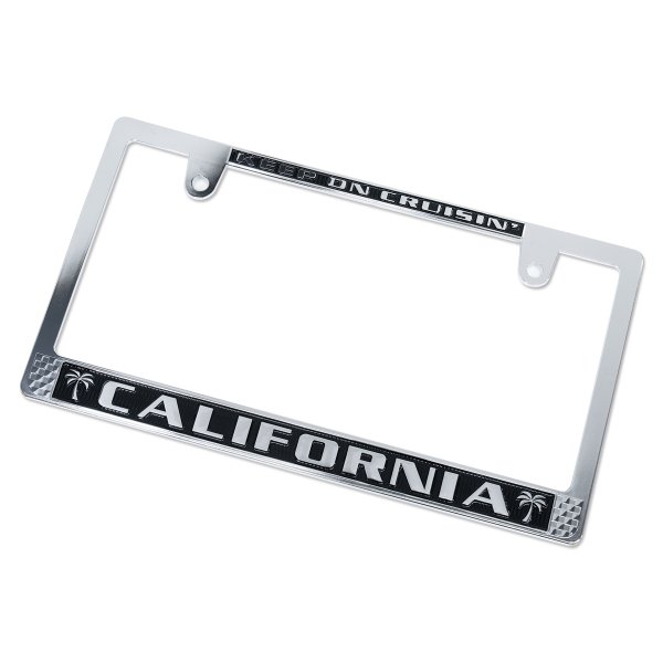 画像4: CALIFORNIA ライセンス プレート フレーム CH/BK for JPN サイズ (4)