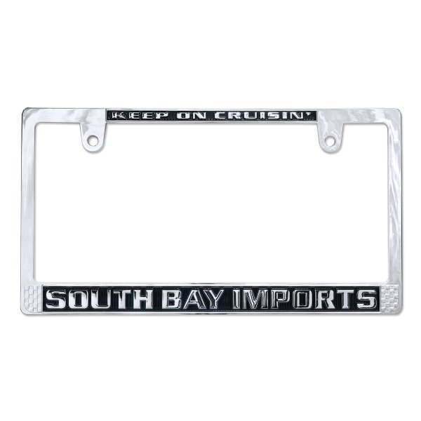 画像1: SOUTH BAY IMPORTS ライセンス プレート フレーム CH/BK for JPN サイズ (1)