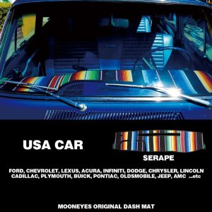 画像: USA CAR サラペ柄 ダッシュマット