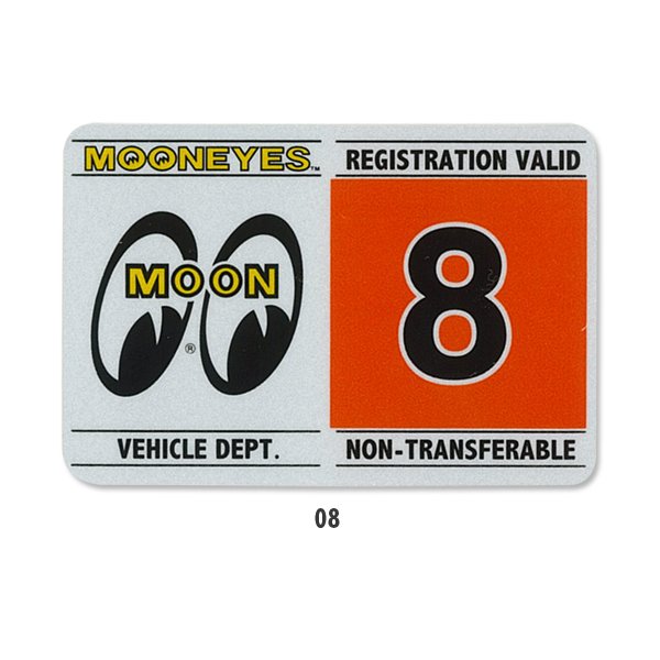 画像10: MOONEYES レジストレーション ステッカー (10)