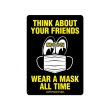 画像2: MOON メッセージ ステッカー Wear A Mask (2)