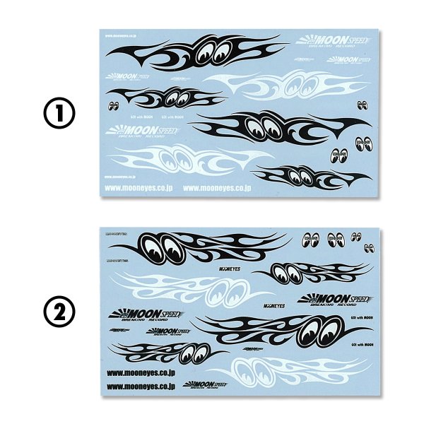画像1: 1/64 ダイキャスト デカール MOON SPEED アソート(水貼り) (1)