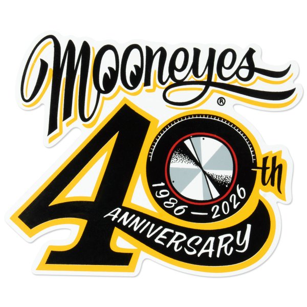 画像2: MOONEYES 40th Anniv Disc ステッカー (2)