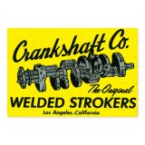 画像: ホットロッド ステッカー  Crankshaft Co. ステッカー