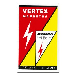 画像: ホットロッド ステッカー VERTEX MAGNETOS ステッカー