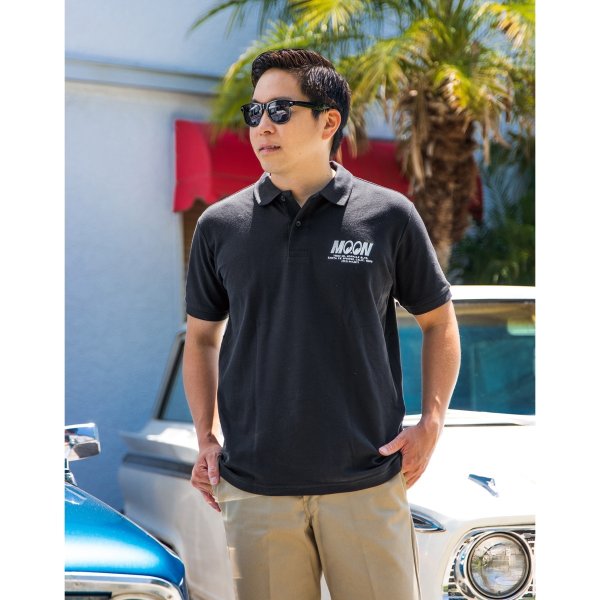 MOON Equipped☆ロングポロシャツ MOON Equipped Speed Shop Polo Shirt