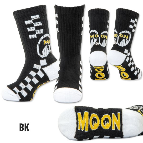 画像3: キッズ MOON チェッカー ライン ソックス (3)