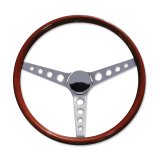 画像: 15" Wood Steering Wheel Round Hole