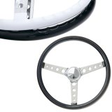 画像: MOONEYES ORIGINAL "4-Holes Finger Grip" Steering Wheel 38cm(15") Black
