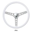 画像2: MOONEYES ORIGINAL "4-Holes Finger Grip" Steering Wheel 38cm(15") White (2)