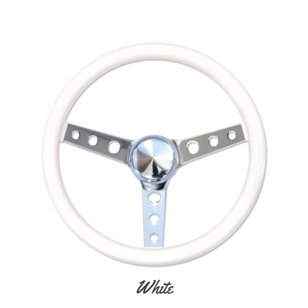 画像4: MOONEYES ORIGINAL Classic Style Vinyl Grip Steering Wheel 34cm(13.5") (4)