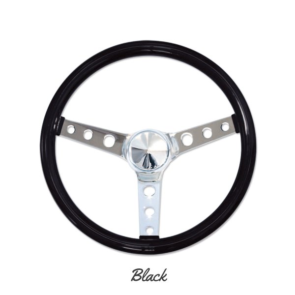 画像3: MOONEYES ORIGINAL Classic Style Vinyl Grip Steering Wheel 34cm(13.5") (3)