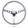 画像6: MOONEYES ORIGINAL California Metal Flake 4-Holes Finger Grip Steering Wheel  38cm(15") (6)