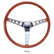 画像8: MOONEYES ORIGINAL California Metal Flake 4-Holes Finger Grip Steering Wheel  38cm(15") (8)