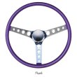 画像9: MOONEYES ORIGINAL California Metal Flake 4-Holes Finger Grip Steering Wheel  38cm(15") (9)