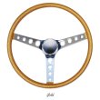 画像10: MOONEYES ORIGINAL California Metal Flake Finger Grip Steering Wheel  38cm(15") (10)