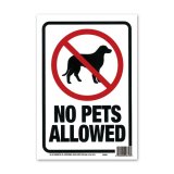 画像: NO PETS ALLOWED (ペット不可)