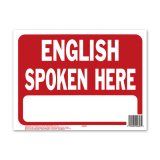 画像: ENGLISH SPOKEN HERE (英語通じます)