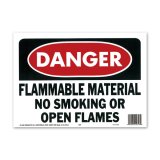画像: DANGER FLAMMABLE MATERIAL (危険、可燃性物質)