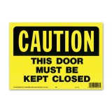 画像: CAUTION THIS DOOR MUST BE CLOSED (警告、このドアは閉じなければなりません)