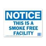 画像: NOTICE SMOKE FREE FACILITY (注意、この施設は禁煙です)