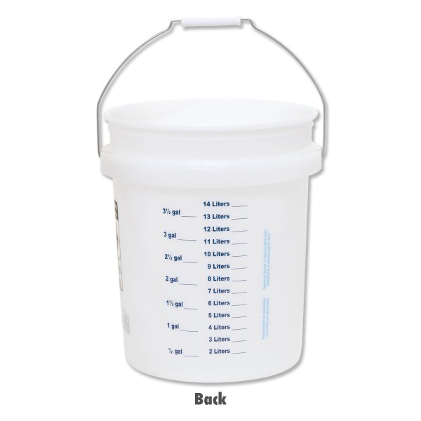 画像2: Project Source バケツ 5ガロン(20L) ホワイト/目盛り付き (2)