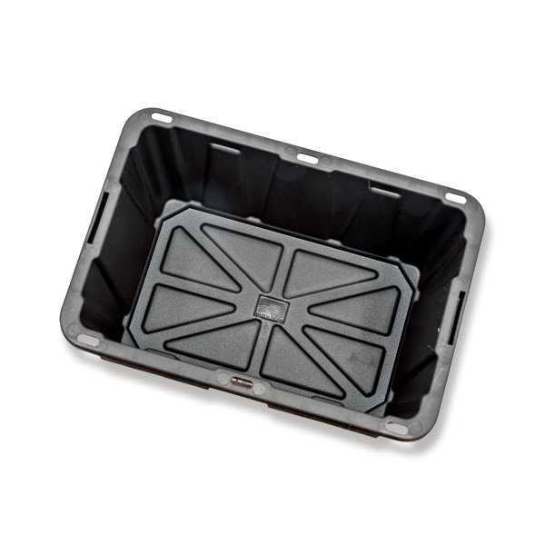 画像2: ツール ボックス Black Bin with Yellow Lid 0.7L (0.75 QT) (2)
