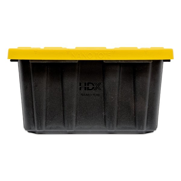 画像4: ツール ボックス Black Bin with Yellow Lid 0.7L (0.75 QT) (4)