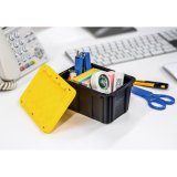 画像: ツール ボックス Black Bin with Yellow Lid 0.7L (0.75 QT)