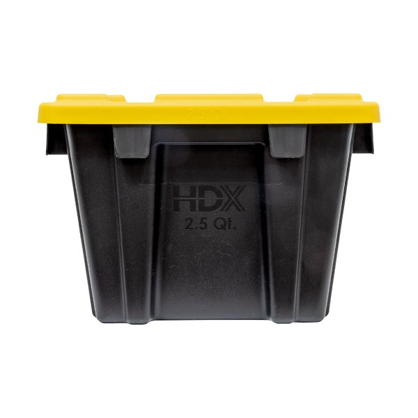 画像4: ツール ボックス Black Bin with Yellow Lid 2.3L (2.5 QT) (4)