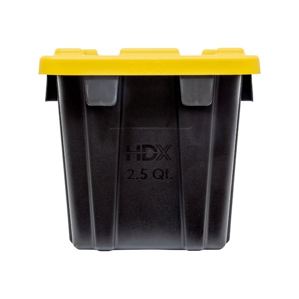 画像5: ツール ボックス Black Bin with Yellow Lid 2.3L (2.5 QT) (5)