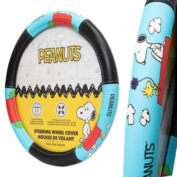 画像2: SNOOPY Peanuts Doghouse ステアリング ホイール カバー (2)