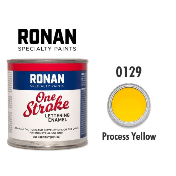 画像1: プロセス イエロー 0129 - Ronan One Stroke Paints 237ml (1)