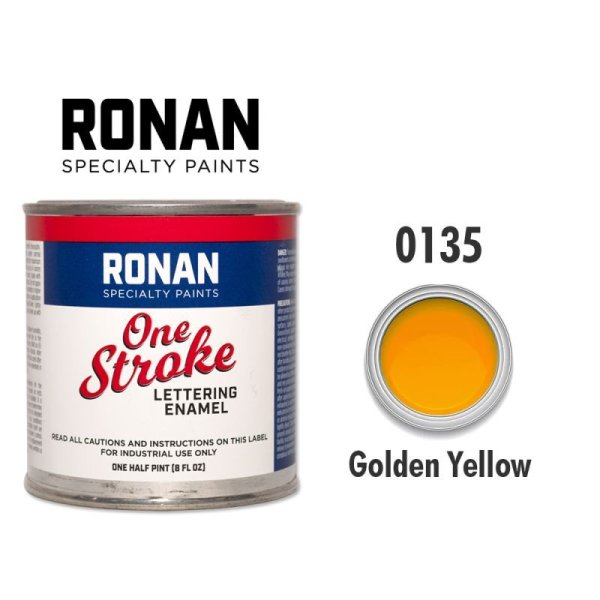 画像1: ゴールデン イエロー 0135 - Ronan One Stroke Paints 237ml (1)