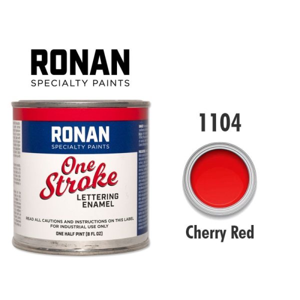 画像1: 【30%OFF】チェリー レッド 1104 - Ronan One Stroke Paints 237ml (1)