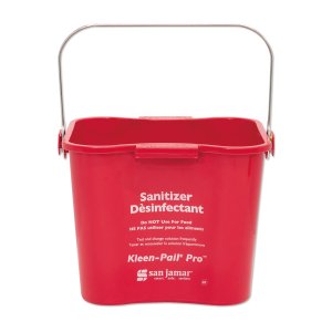 画像: San Jamar Kleen Pail Sanitizer レッド バケツ 5L 