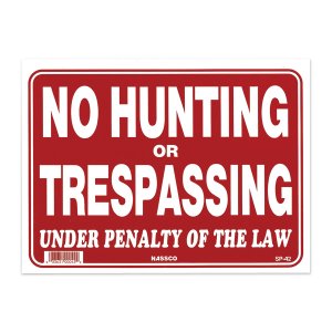 画像: 法により猟や通り抜け禁止