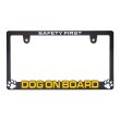 画像1: Raised Dog On Board ライセンス プレート フレーム (1)